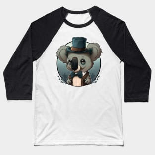 Koala with top hat Baseball T-Shirt